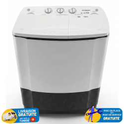 Machine à Laver FRESH Semi Automatique 9Kg / Blanc / TTW-09W