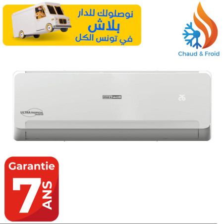 Climatiseur MAXWELL INVERTER TROPICALISE T3 / 12000BTU / Chaud Froid ...