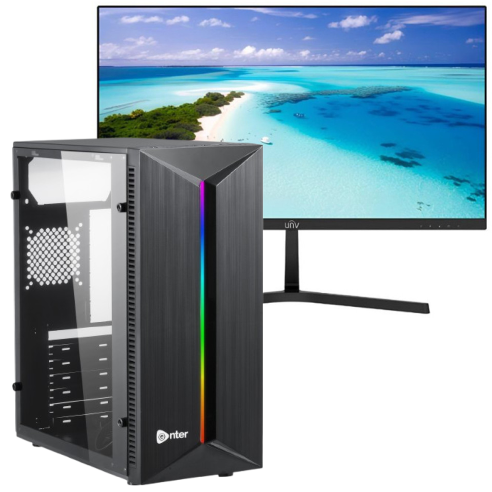 Pc de bureau Pro / i5-4430 / 8 Go Avec Écran De Bureau Uniview MW-LC22-E 22" Full HD LED / 100 Hz