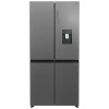 REFRIGERATEUR HOOVER SIDE BY SIDE INVERTER No Frost 463 Litres / HHCR3818EWPL / GRIS TITANIUM / Avec distributeur d'eau