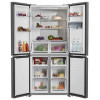 REFRIGERATEUR HOOVER SIDE BY SIDE INVERTER No Frost 463 Litres / HHCR3818EWPL / GRIS TITANIUM / Avec distributeur d'eau