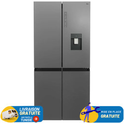REFRIGERATEUR No Frost INVERTER SIDE BY SIDE 463 Litres / GRIS TITANIUM / Avec distributeur d'eau