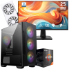 Setup Gamer Special Pc de Bureau Gaming / Ryzen 5 5500 / RX 9060 XT 8G / 16 Go Avec Écran Gaming MSI 24.5" Full HD / IPS / 144 Hz