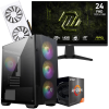 Setup Gamer Special Pc de Bureau Gaming / Ryzen 5 5600 / RX 9060 XT 8G / 16 Go Avec Écran Gaming MSI 24" Full HD IPS / 240 Hz