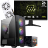 Setup Gamer Special Pc de Bureau Gaming / Ryzen 5 3600 / RX 9060 XT 8G / 16 Go Avec Écran Gaming MSI 24" Full HD IPS / 240 Hz