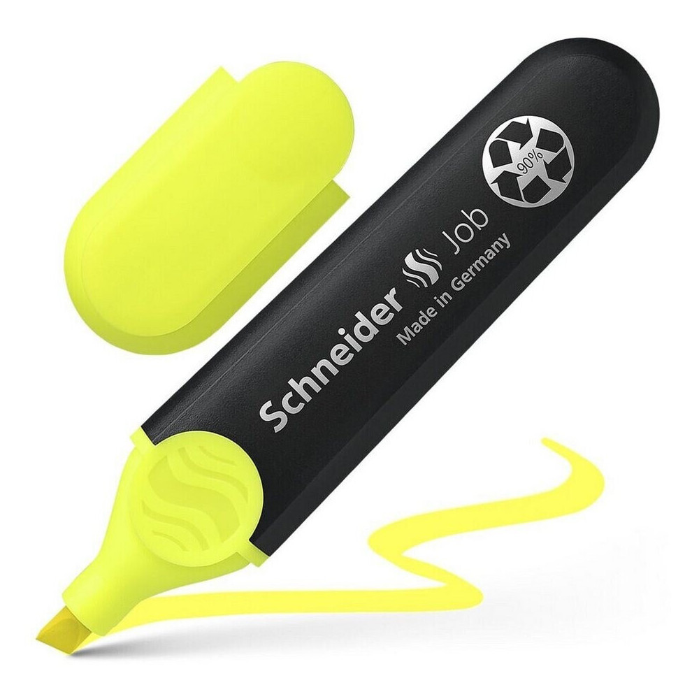 Pack de 10 SURLIGNEUR Schneider  JOB 150 / JAUNE