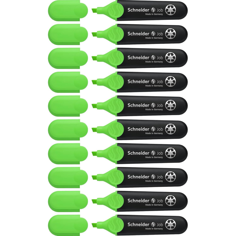 Pack de 10 SURLIGNEUR JOB 150 / Vert