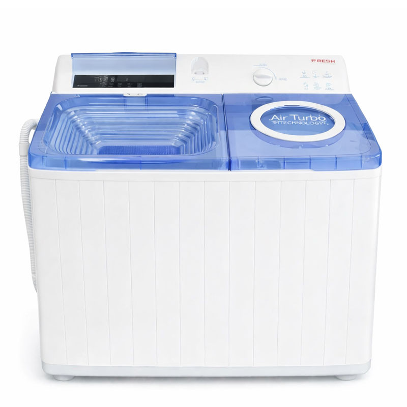 Lave Linge FRESH Semi Automatique DIGITAL 15kg / Blanc et Bleu