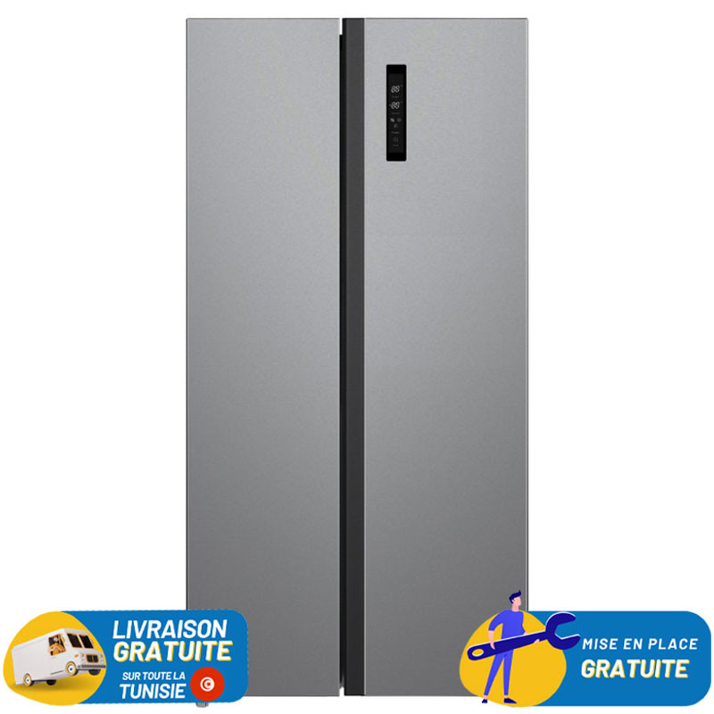 REFRIGERATEUR SIDE BY SIDE HYUNDAI 549 LITRES INVERTER / INOX