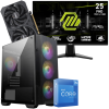 Setup Gamer Special Pc de Bureau Gaming / i5-12600K / RTX 5050 8G / 16 Go Avec Écran Gaming MSI MAG 255F E20 24.5" Full HD IPS / 200 Hz