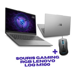 PC Portable Gamer Lenovo LOQ 15IAX9E / i5-12450HX / RTX 2050 4G / 16 Go DDR5 / 512 Go SSD / Windows 11 / Gris