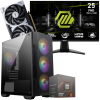 Setup Gamer Special Pc de Bureau Gaming / Ryzen 5 8400F / RTX 5060 8G / 32 Go Avec Écran Gaming MSI MAG 24.5" Full HD IPS / 200 Hz
