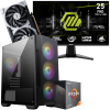 Setup Gamer Special Pc de Bureau Gaming / Ryzen 7 5700 / RTX 5060 8G / 32 Go Avec Écran Gaming MSI MAG 24.5" Full HD IPS / 200 Hz