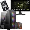 Setup Gamer Special Pc de Bureau Gaming / Ryzen 5 7600 / RTX 5060 Ti 8G / 32 Go Avec Écran Gaming MSI MAG 24" Full HD IPS / 240 Hz