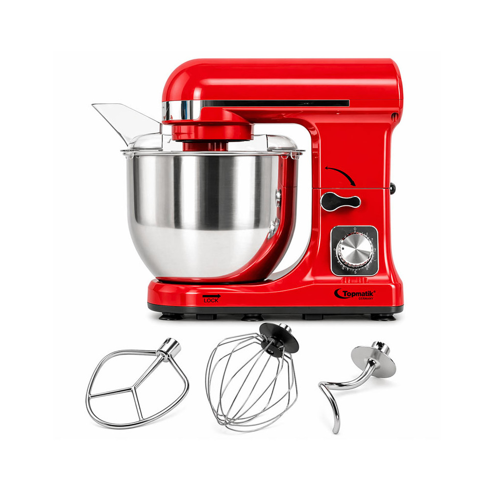 Robot Pétrin TOPMATIC 6 Litres / 1400W / Rouge