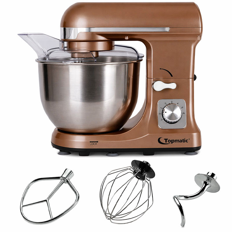 Robot Pétrin TOPMATIC 5 Litres / 1400W / Cuivre