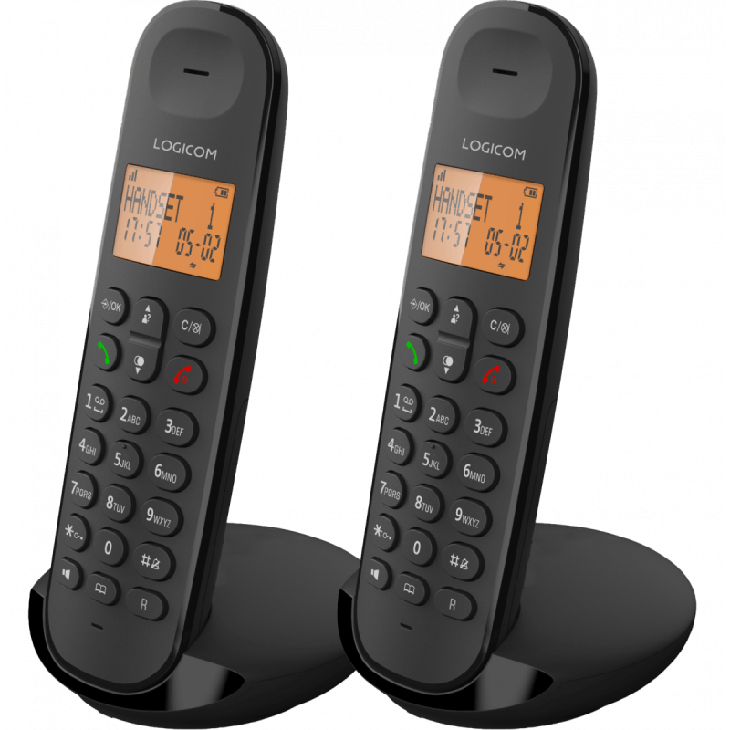 Téléphone Fixe Sans fil Logicom Vega 250 DECT / Noir