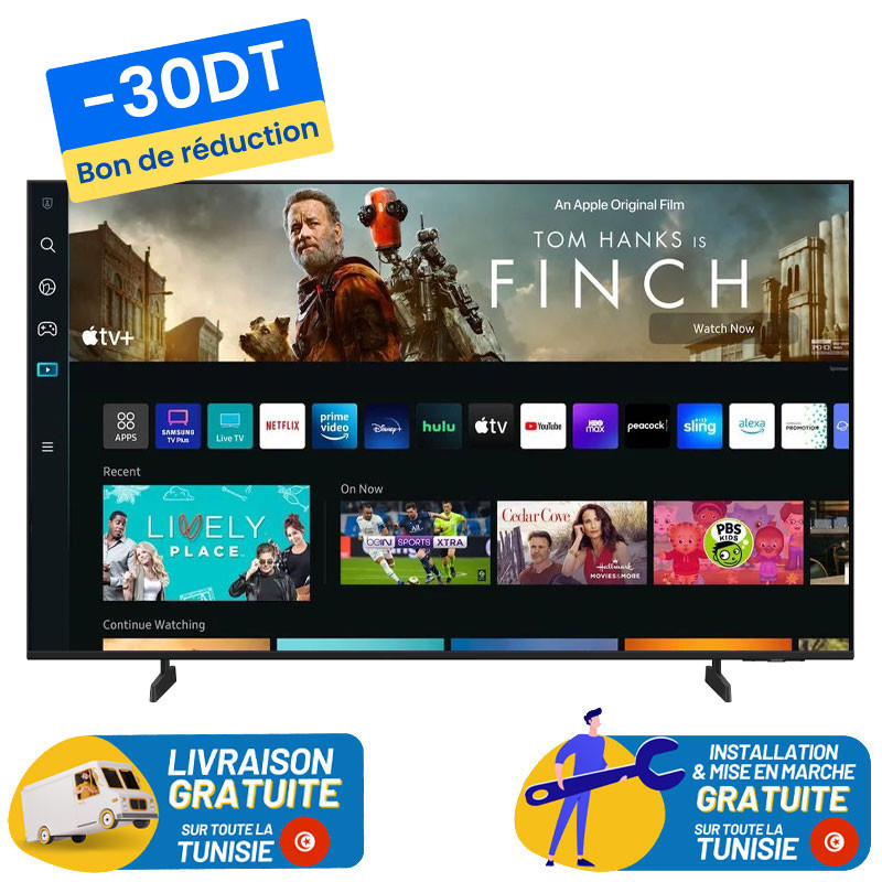 TV SAMSUNG 43" CRYSTAL ULTRA HD 4k SMART TV / U8000F (2025) + 30 TND Bon de Réduction
