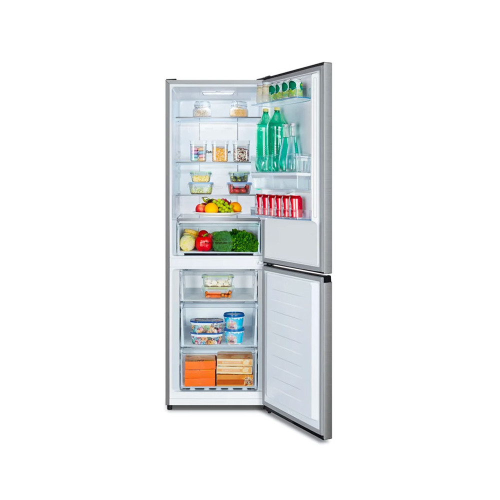 Réfrigérateur HISENSE No Frost Combiné 300 Litres / INOX avec Afficheur et Distributeur d'eau + Blender HISENSE GRATUIT