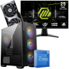 Setup Gamer Special Pc de Bureau Gaming / i5-12600K / RTX 5070 12G / 32 Go Avec Écran Gaming MSI MAG 24.5" Full HD IPS / 200 Hz