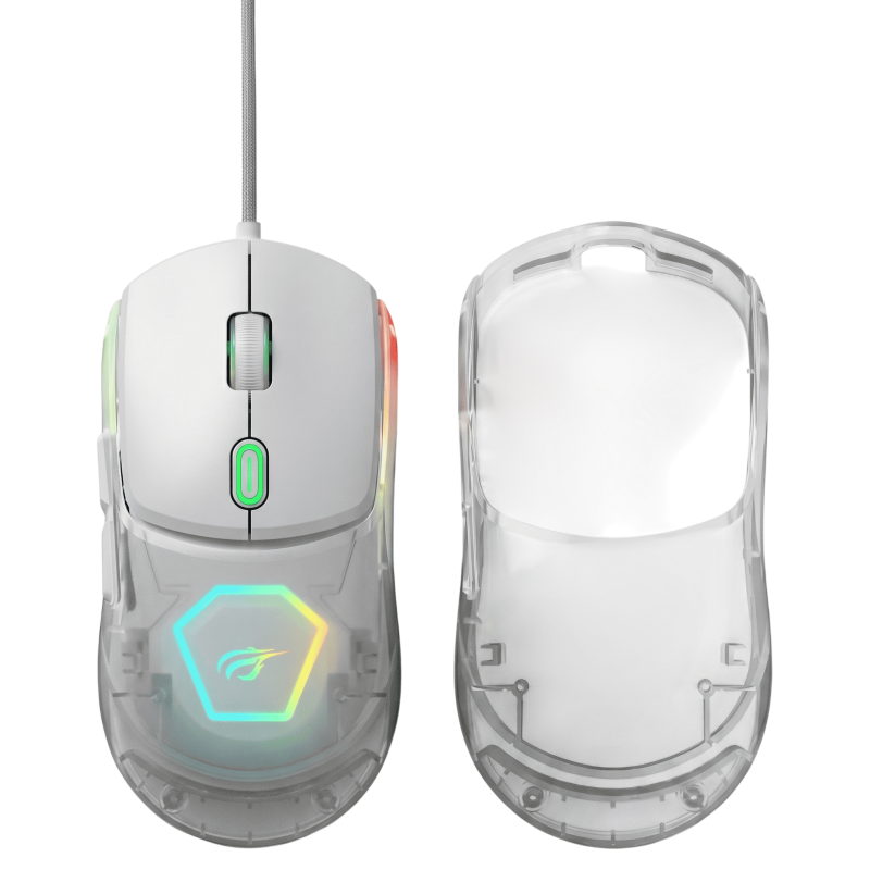 Souris Gaming Havit MS965 / RGB / Blanc