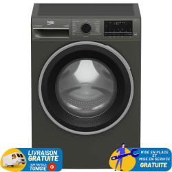 Machine a laver BEKO 12kg SMART INVERTER / Gris Foncé / B3WFT51242MG2699