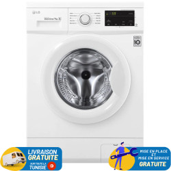Lave linge Frontale LG 7Kg / Direct Drive / Blanc