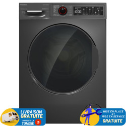 Machine à Laver Séchante Frontale Premium INVERTER 10Kg / Gris / ALLPS101400DG01