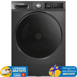 Machine à Laver Hyundai 10Kg INVERTER 1400 TR / Gris