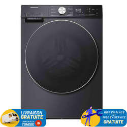 Lave Linge HISENSE 10,5Kg Frontale INVERTER STEAM / INOX