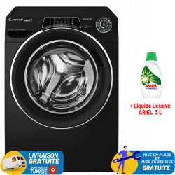 Lave Linge Frontal IVERTER CANDY 11Kg / Noir + Liquide Lessive ARIEL 3Litres