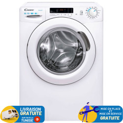 LAVE LINGE CANDY 8KG 1200tr / BLANC / CS1282DW4-S