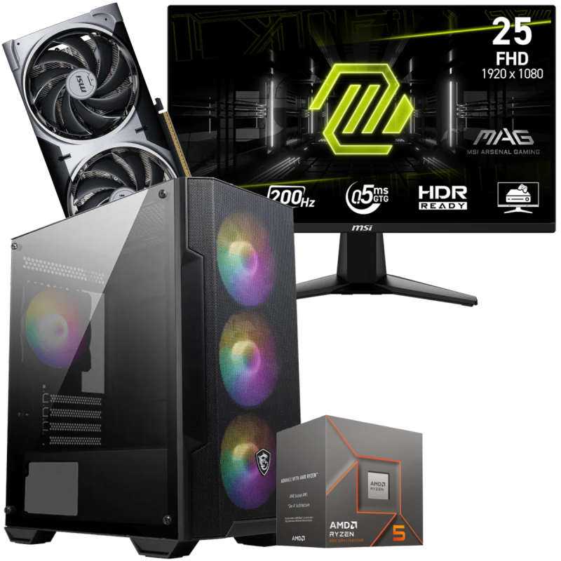 Ryzen 5 8400F / RTX 5070 12G / 32 Go