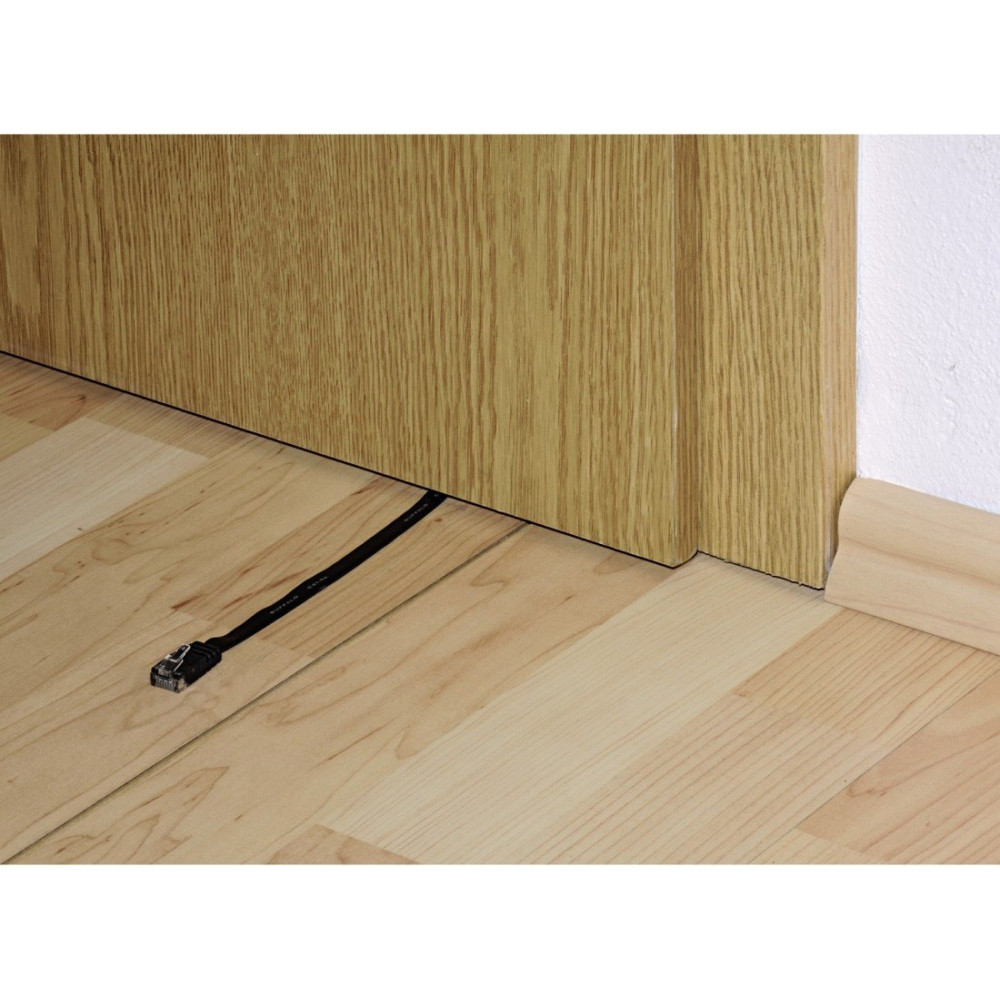 Câble réseau plat Hama CAT5 RJ45 Blindé UTP 1.8m Noir