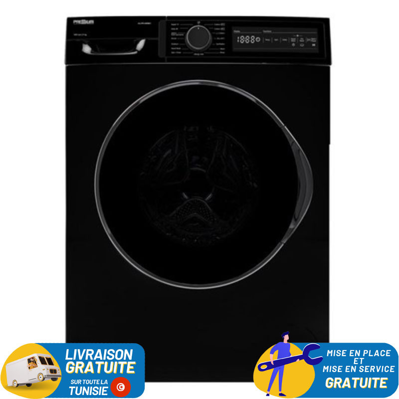 Machine à laver Frontale Condor / 9 Kg / 1200 trs / Noir
