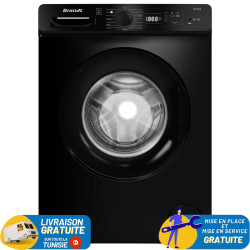 Machine à Laver Automatique BRANDT 8Kg 1400tr NOIR