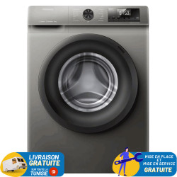 LAVE LINGE HISENSE 8KG INVERTER SILVER / WFQP8014EVMT