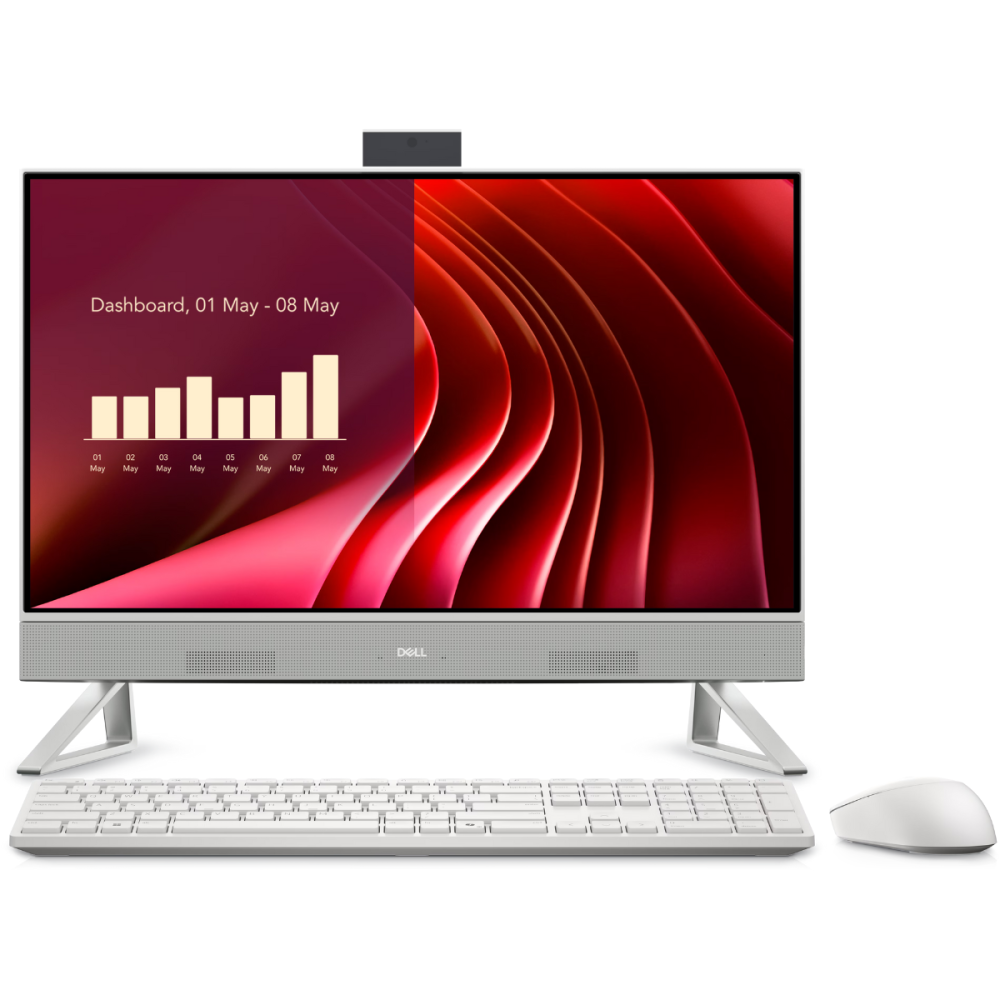 Pc de Bureau All-in-One Dell / i5-1334U / 24 Go DDR5 / 512 Go SSD / Blanc