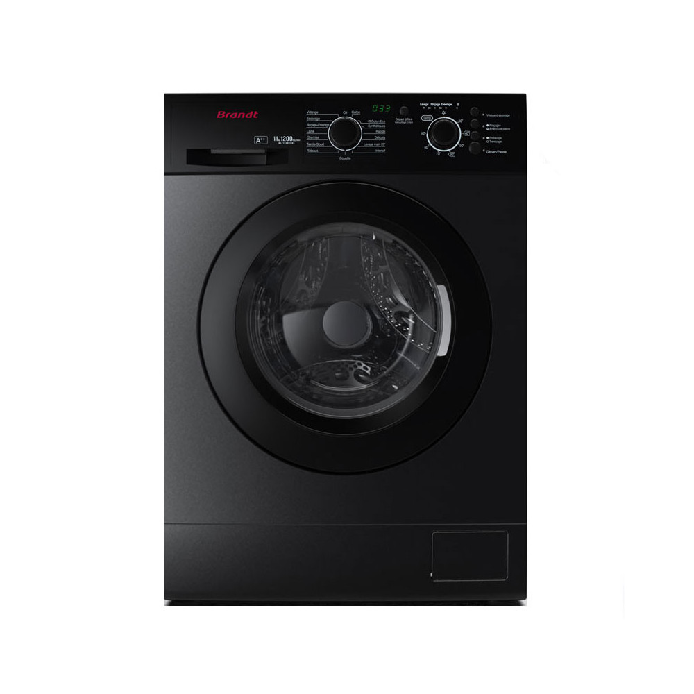 LAVE LINGE BRANDT 11KG 1200trs/min / DARK SILVER / Black Edition