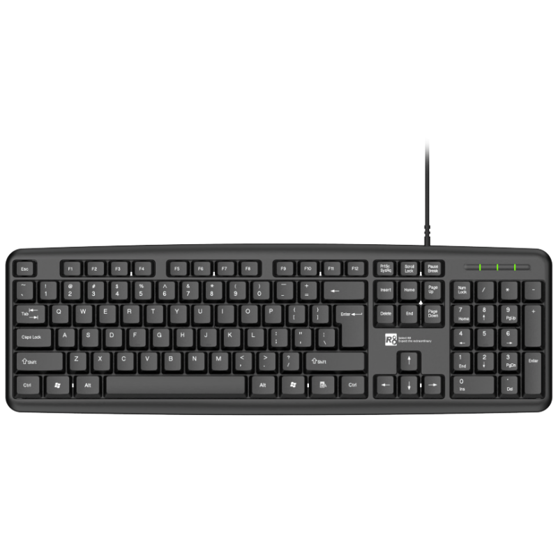 Clavier R8 1801 / AZERTY / USB / BLACK