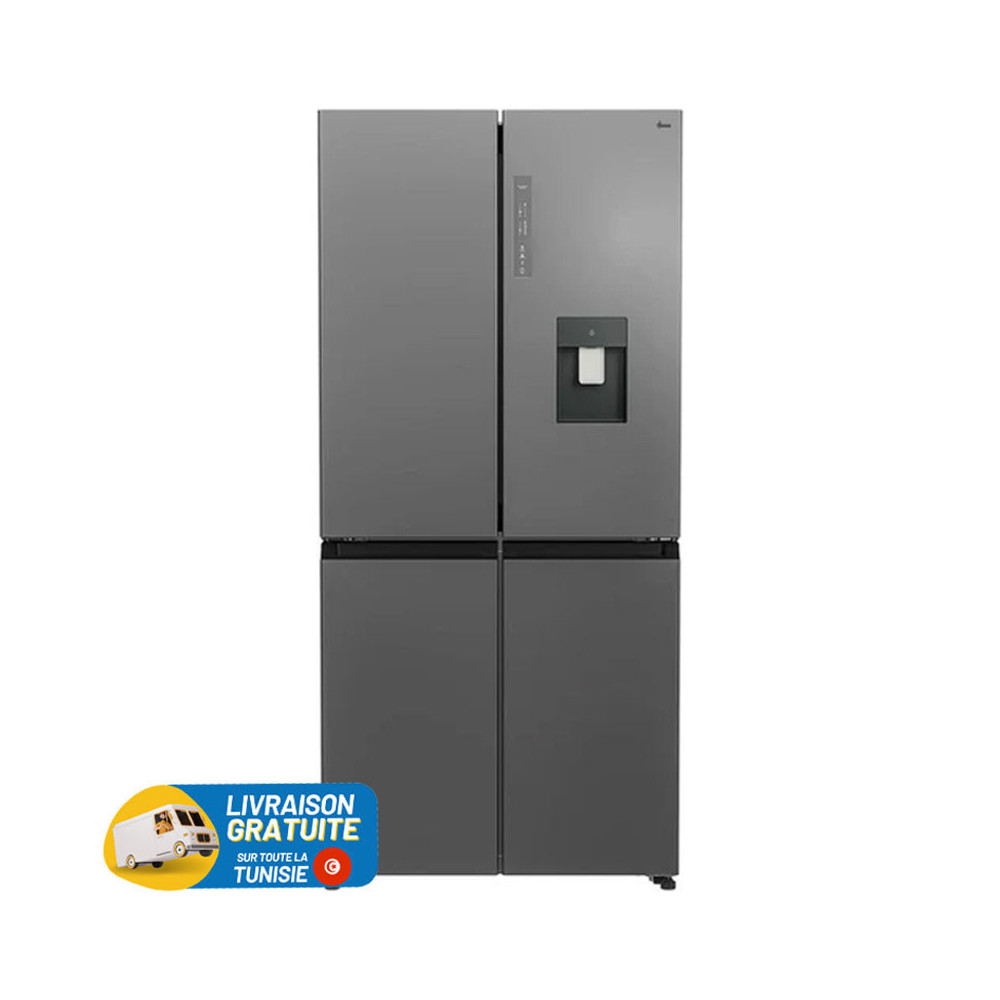 REFRIGERATEUR No Frost INVERTER SIDE BY SIDE 463 Litres / GRIS TITANIUM / Avec distributeur d'eau