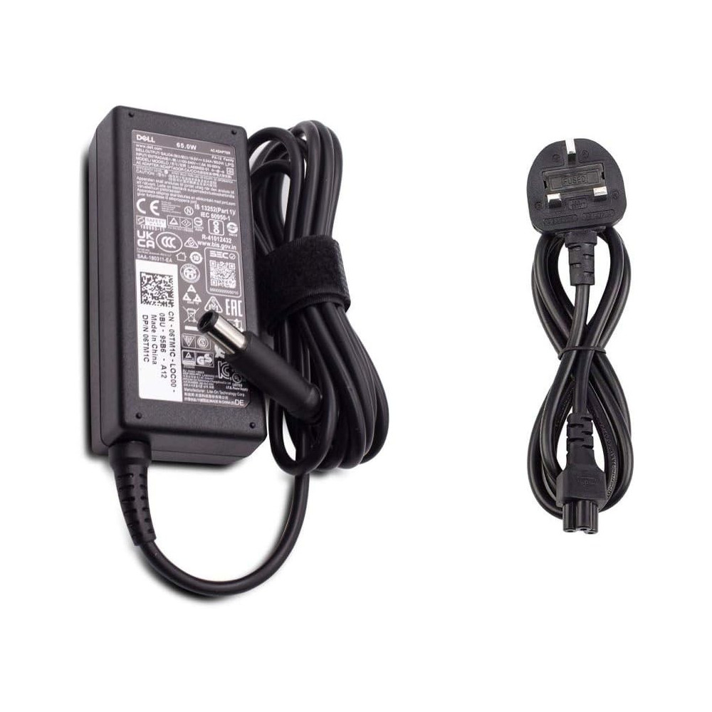 Chargeur Original DELL 65 W / 7.4 mm avec Câble d’alimentation