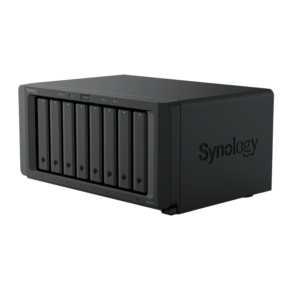 SYNOLOGY DiskStation DS1825+ 8Bays Ryzen V1500B 4-core 8GB 2x2.5GbE RJ45 36M