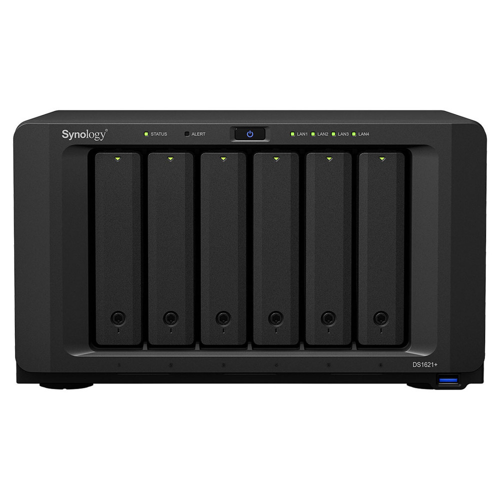 SYNOLOGY DiskStation DS1621+ 6Bays Ryzen V1500B 4-core 4GB 4xRJ45 36M