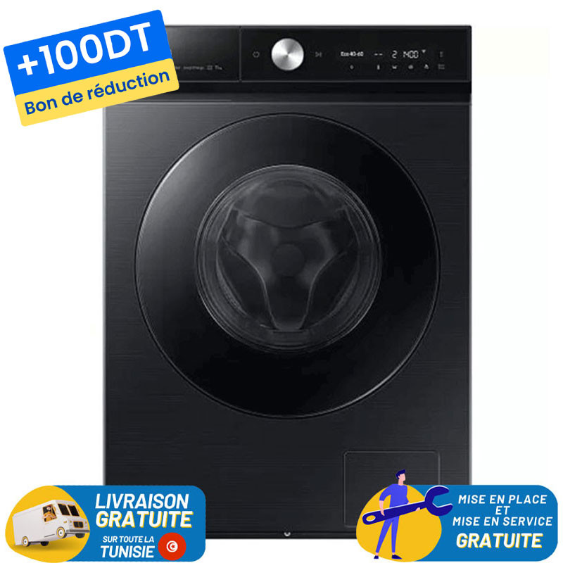 Lave linge Frontale Samsung WW11B1944GB 11Kg / Inverter / Noir + 100 DT Bon de Réduction