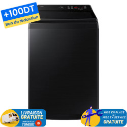 Machine à Laver Samsung 19Kg Smart INVERTER Noir + 100 DT Bon de Réduction