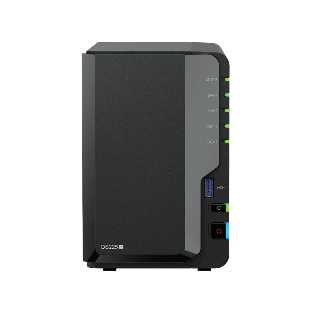 SYNOLOGY DiskStation DS225+ 2Bays / Celeron J4125 4-core 2GB 1x1GbE + 1x2.5GbE