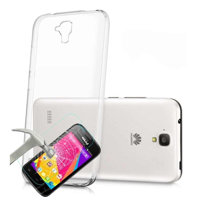 Etui en silicone + Film Anti-choc Smartek pour Huawei P8 Lite