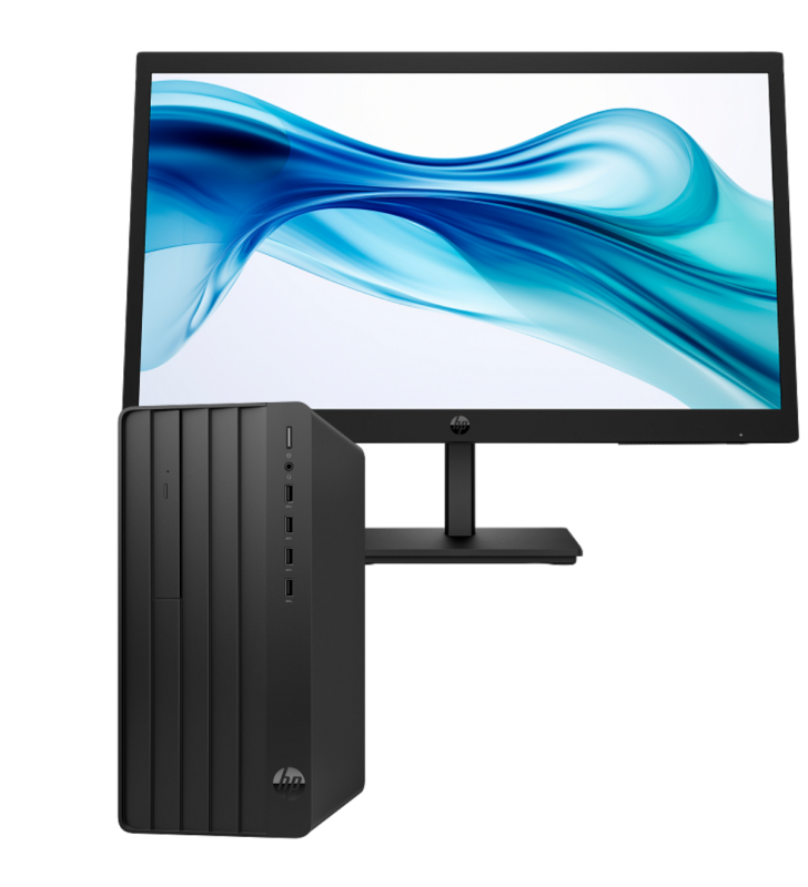 Pc de bureau HP Pro Tower 290 G9 / i5-14500 / 8 Go / 512 Go SSD / Avec Écran HP 322pv 21.5" Full HD VA / 100 Hz / Noir