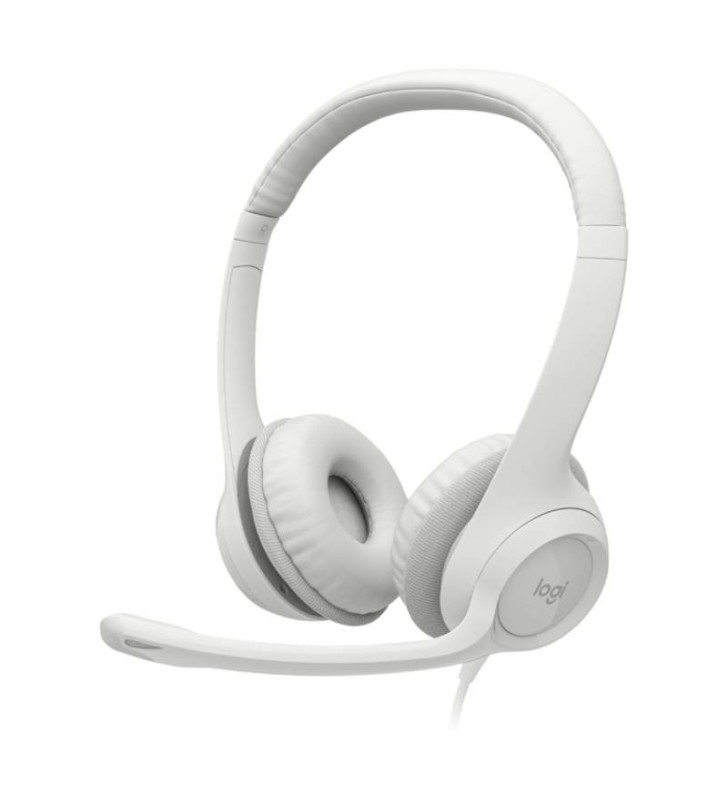 Micro Casque Filaire LOGITECH USB H390 / Blanc